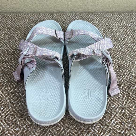 Chaco Lowdown Slide Strappy Sport Sandals Mauve Women's US Sz 8 Casual Water EUC - Picture 5 of 8
